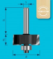 FISCH HM-Oberfräserkassette 15-teilig Schaft- 8mm (973CT15A
