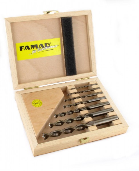 FAMAG Premium Holzspiralbohrer Satz, 7-teilig