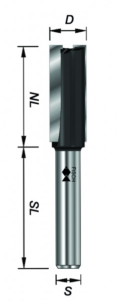 nutfräser, 12 mm Schaft