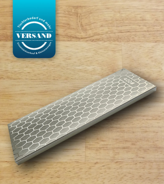 Yasunari Diamant-Schärfstein Körnung 400 / 1000 – Zweiseitiger Schleifstein (180 mm / 200 mm)