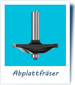 Abplattfräser mit 8 mm Schaft